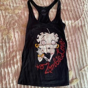 Betty Boop Universal Studios Tank Top Black Large